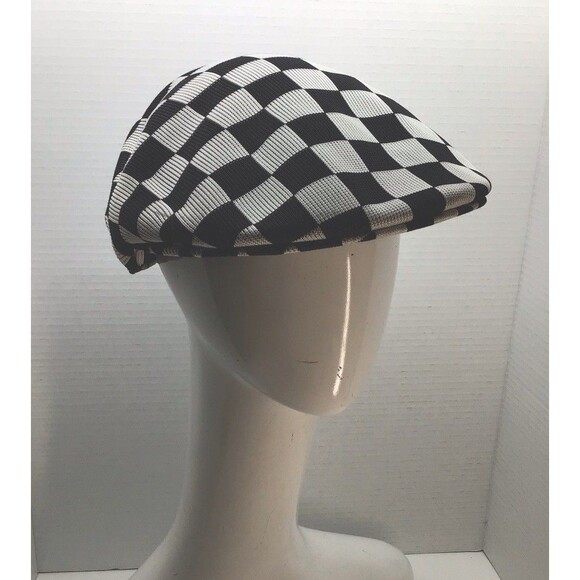 “Read All About It “ News Boy Goorin Bro. Cap/Hat,black And White Checked - Picture 1 of 5